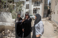 Tehran buildings and streets hit by Israeli bombs
