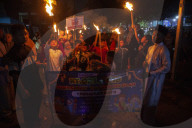 Torchlight Parade Welcoming Islamic New Year In Indonesia