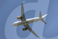 First flight of the Gulf Air Airbus A320-251N at Toulouse Airport
