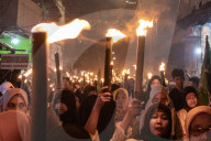 Torch Parade Welcomes Islamic New Year In Jakarta