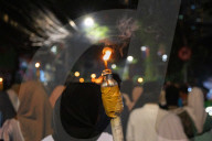 Torch Parade Welcomes Islamic New Year In Jakarta
