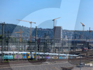 S-Bahn Train Approaches Stuttgart Central Station