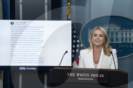 White House Press Bye  Secretary Karoline Leavitts 