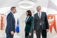 Sviatlana Tsikhanouskaya And Her Husband Siarhei Tsikhanousk Visit Poland