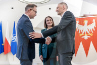 Sviatlana Tsikhanouskaya And Her Husband Siarhei Tsikhanousk Visit Poland