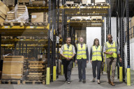 Rachel Reeves UK Chancellor of the Exchequer Rachel Reeves visits Cosy Direct in Burton-on-Trent.