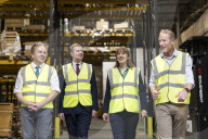 Rachel Reeves UK Chancellor of the Exchequer Rachel Reeves visits Cosy Direct in Burton-on-Trent.
