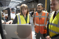 Rachel Reeves UK Chancellor of the Exchequer Rachel Reeves visits Cosy Direct in Burton-on-Trent.