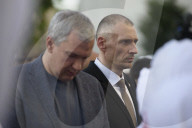 Belarusians On Exile Stage A Rally In Support Of Political Prisoners.