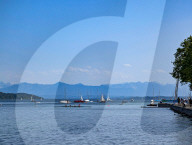 View Of The Alps From Bavarian Lake Starnberg During Summer