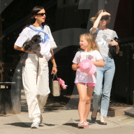 EXCLUSIVE: Irina Shayk, Lea Cooper And Anya Ziourova Walk Home After Lunch At Sant Ambroeus In West Village In New York City - 25 June 2025