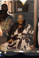 *PREMIUM-EXCLUSIVE* *MUST CALL FOR PRICING BEFORE USAGE* Kendall Jenner, Kylie Jenner, Oprah and other guests leaves Jeff Bezos and Lauren Sanchez's pre-wedding party