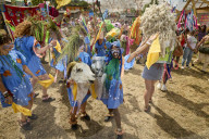 'Telly-shrubbies', morris dancers and living graffiti: Glastonbury's Shangri-La gets a revamp.