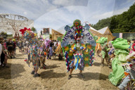 'Telly-shrubbies', morris dancers and living graffiti: Glastonbury's Shangri-La gets a revamp.