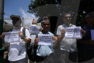 Activists Calls For Global Peace While Demonstrating Outside UN Office In Nepal
