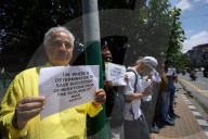 Activists Calls For Global Peace While Demonstrating Outside UN Office In Nepal