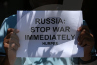 Activists Calls For Global Peace While Demonstrating Outside UN Office In Nepal