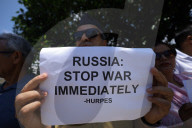 Activists Calls For Global Peace While Demonstrating Outside UN Office In Nepal