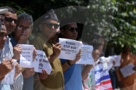 Activists Calls For Global Peace While Demonstrating Outside UN Office In Nepal