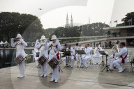 UK's Royal Marines Band Perform In Jakarta