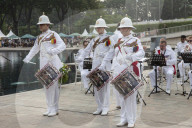 UK's Royal Marines Band Perform In Jakarta