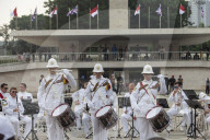 UK's Royal Marines Band Perform In Jakarta