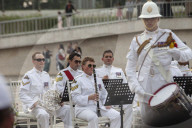UK's Royal Marines Band Perform In Jakarta