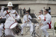 UK's Royal Marines Band Perform In Jakarta