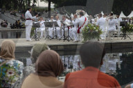 UK's Royal Marines Band Perform In Jakarta