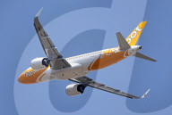 Second flight of Scoot Airbus A320-271N at Toulouse Airport