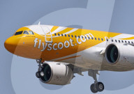 Second flight of Scoot Airbus A320-271N at Toulouse Airport