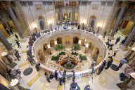 Hortmans Lie In State In Minnesota State Capitol Building