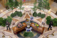 Hortmans Lie In State In Minnesota State Capitol Building