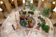Hortmans Lie In State In Minnesota State Capitol Building