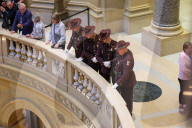 Hortmans Lie In State In Minnesota State Capitol Building