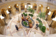 Hortmans Lie In State In Minnesota State Capitol Building