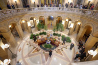 Hortmans Lie In State In Minnesota State Capitol Building