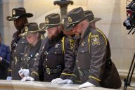 Hortmans Lie In State In Minnesota State Capitol Building