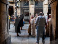 Corpus Christi Celebrated In Santiago De Compostela, Spain.