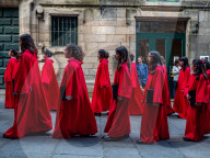 Corpus Christi Celebrated In Santiago De Compostela, Spain.