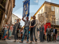 Corpus Christi Celebrated In Santiago De Compostela, Spain.