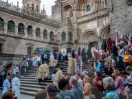 Corpus Christi Celebrated In Santiago De Compostela, Spain.