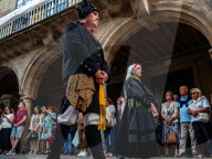 Corpus Christi Celebrated In Santiago De Compostela, Spain.