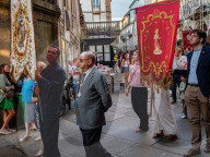 Corpus Christi Celebrated In Santiago De Compostela, Spain.