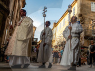 Corpus Christi Celebrated In Santiago De Compostela, Spain.