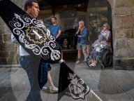 Corpus Christi Celebrated In Santiago De Compostela, Spain.