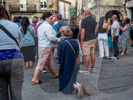 Corpus Christi Celebrated In Santiago De Compostela, Spain.