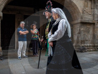Corpus Christi Celebrated In Santiago De Compostela, Spain.