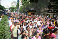 Large Number Of Devotees Attended In   Rath Yatra Celebration In Kolkata, India.