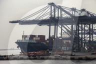 Container Terminal At Tanjung Priok Port